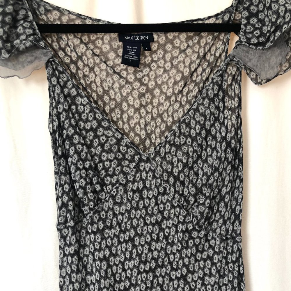 Max Edition 90s Sheer Silk Dress